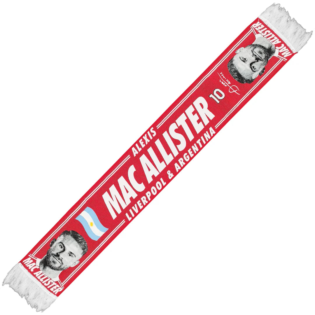 Alexis Mac Allister Liverpool Player Scarf