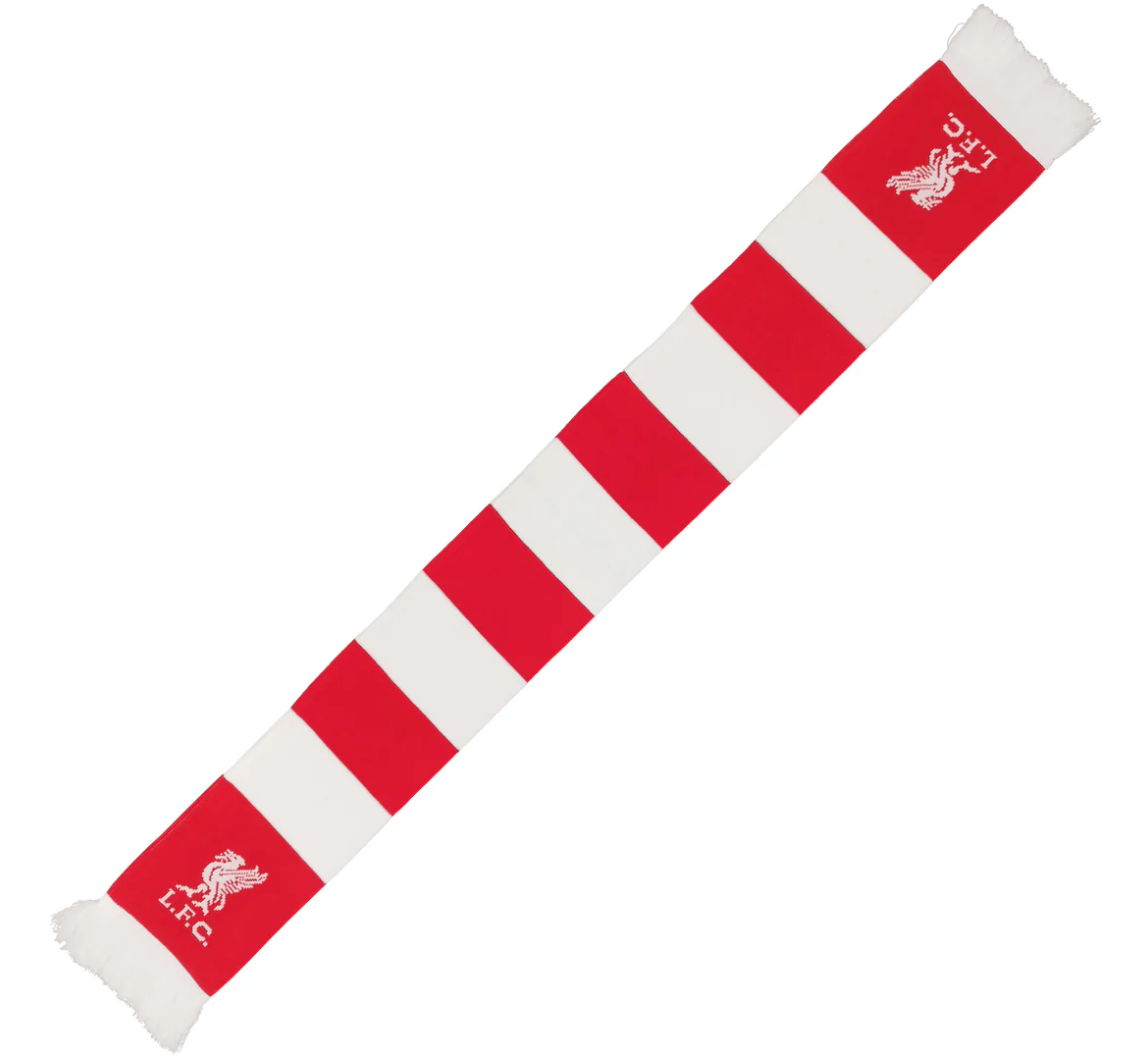 LFC Red and White Bar Scarf