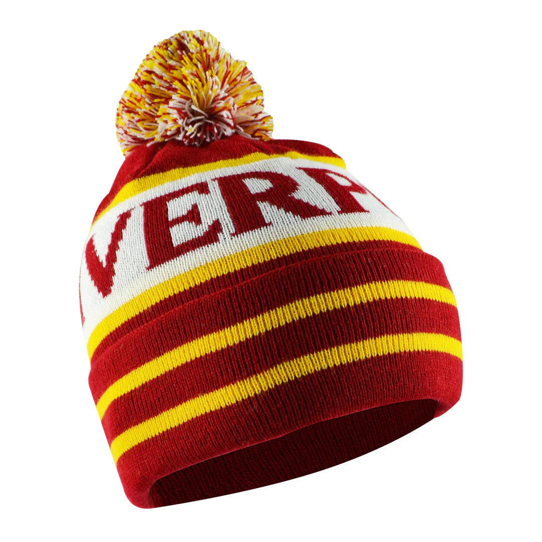 Red and Yellow Liverpool Bobble Hat