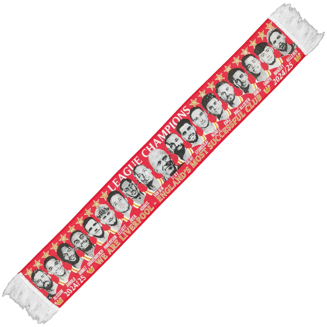 Liverpool 24/25 League Champions Squad Scarf
