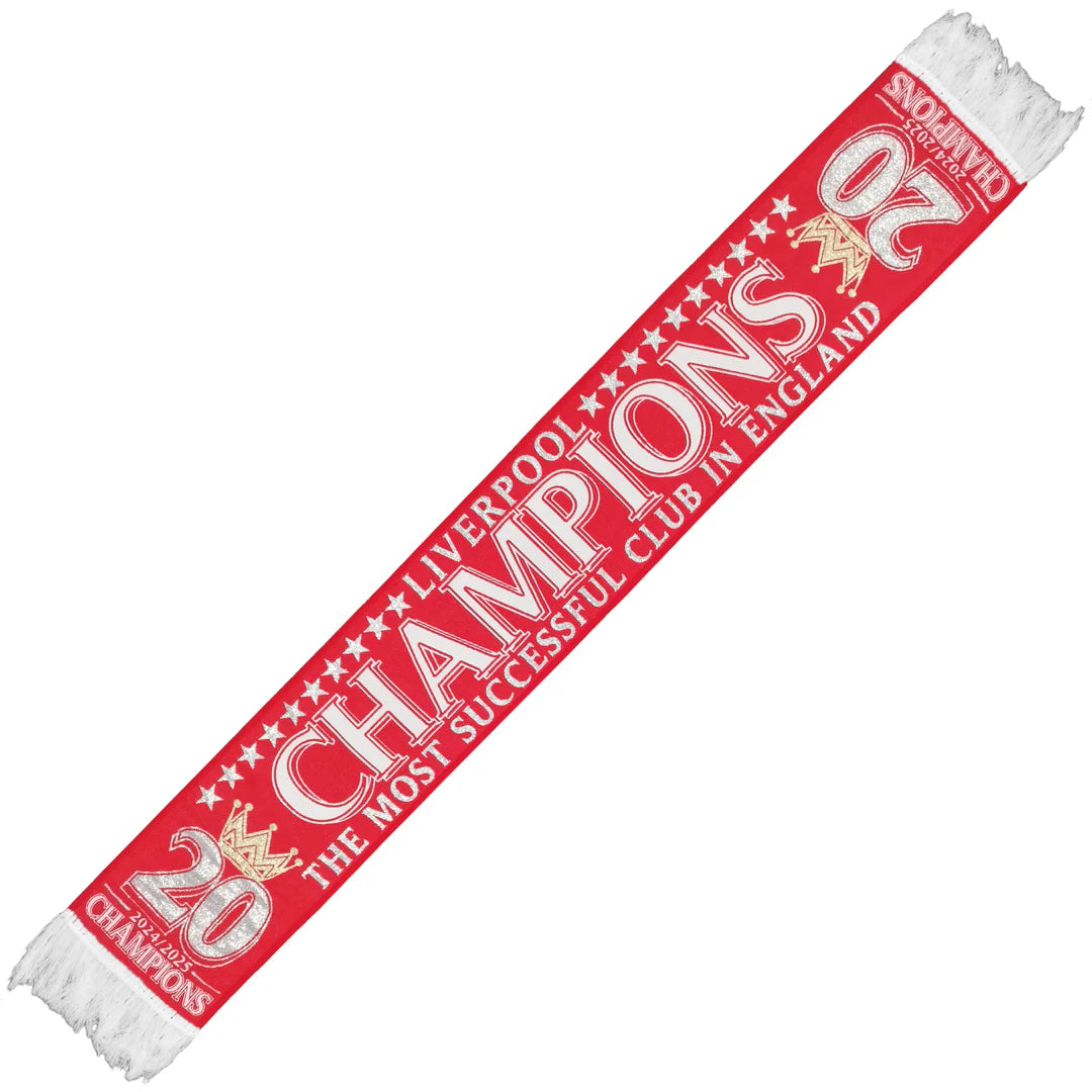 Liverpool 24/25 League Champions Metallic Scarf